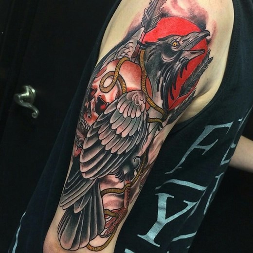 40  Best Raven Tattoo Ideas [2025 Inspiration Guide] | HARUNMUDAK