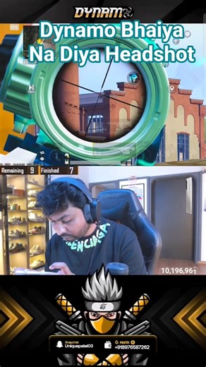 Dynamo Bhaiya Na Diya Pet se Headshot😂😂💕##shorts #pubgmobile #gaming