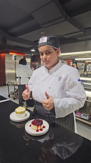 ICCA - International Centre for Culinary Arts 🇦🇪 on Instagram: "✨ POV: Exam Day in Pastry School ✨🍰 Come along with Misbah, our Professional Diploma in Pastry student, as she takes us through one of her practical exam days at ICCA. She prepared two contrasting desserts — a cold lemon soufflé and a baked cheesecake — testing not just technique, but precision, balance, and calm under pressure. From temperature control to texture, this exam was about showcasing everything she’s learned so far — 