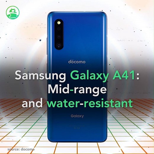 4.5K views · 324 reactions | Samsung Galaxy A41 announced: A budget phone that’s water resistant too. Read more: https://andauth.co/kqu01g | Android Authority | Facebook