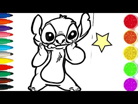 Comment dessiner et colorier Stitch/ dessin facile pour enfant #TT43