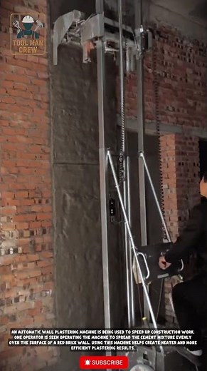 Automatic Wall Plastering Machine! Advanced Technology That Make Construction Work Super Fast #tools