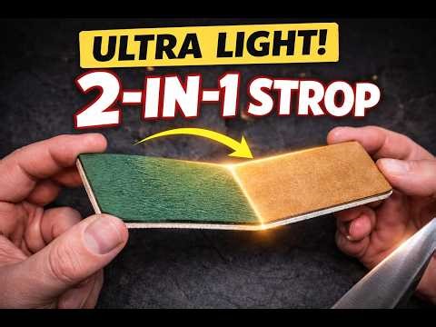 I Made a Double-Sided Strop in 10 Minutes (Ultra Lightweight) #diy #fun #woodworking