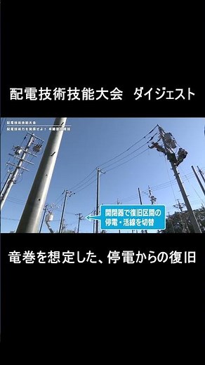 配電技術技能大会【「GO！プロ！うちの現場」切り抜き集】