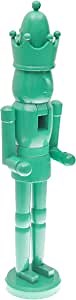 Clever Creations DIY Wooden Paintable Nutcracker Paint Your Own Nutcracker | Monochrome Ready to Decorate | Festive Christmas Decor | Perfect for Shelves and Tables | 18" Tall (Green)