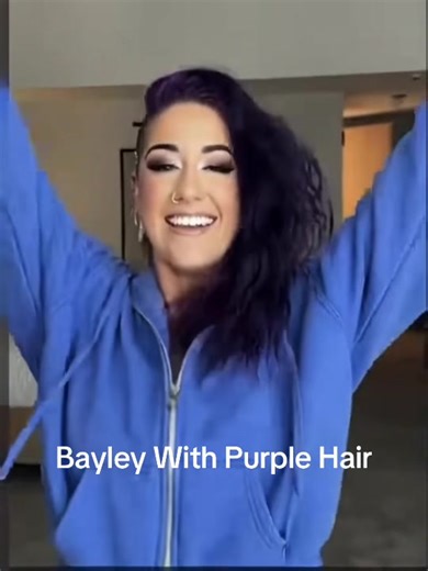 WWE superstar Bailey, one of my favorite divas with her purple and black hair#bayley #WWE #FYP #ForYou #viral