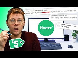 I made a FIVERR page & DRAW ANYTHING people want for $5!!