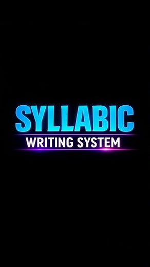 Syllabic writing #shorts