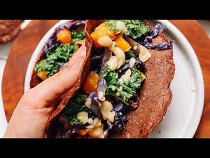 Savory Teff Crepes with Miso Squash Filling | Minimalist Baker Recipes