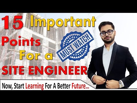 Important Points For a SITE ENGINEER | Point every SITE ENGINEER should know