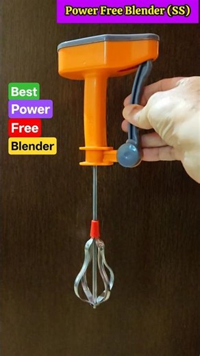 Stainless Steel Power Free Blender Review 🔥 Non Electric Hand Blender