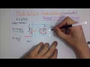 Hidráulica - Hidrostática (1 exercício) - Empuxo e Centro de Pressão