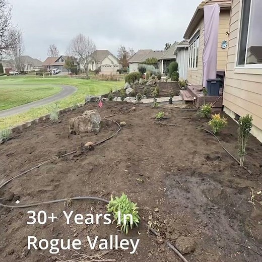 Xeriscaping: Dry Creek Bed, Retaining Wall, Lighting, Pavers in Front Yard and Backyard