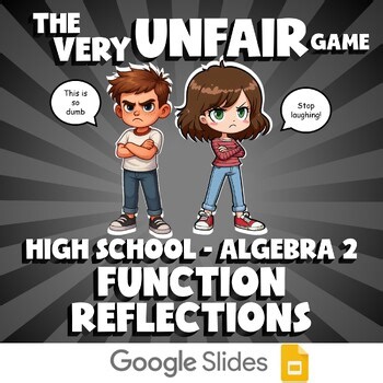 Function Reflections VERY UNFAIR GAME - No Prep Algebra 2 Math Review Activity