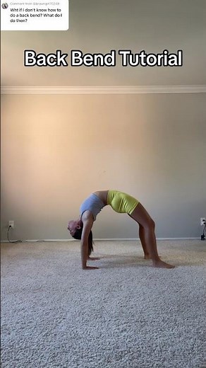 Back Bend Tutorial ⭐️ #backbend #flexibility #gymnastics