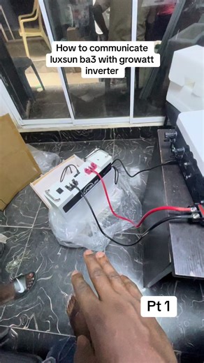 How to communicate luxsun battery with growatt inverter.