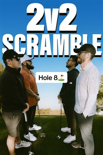 2v2 scramble 🍳 Part.8 ⛳️ As we approach the back 9 , who’s gonna carry momentum!? #golf #golftiktok #viral #golftok