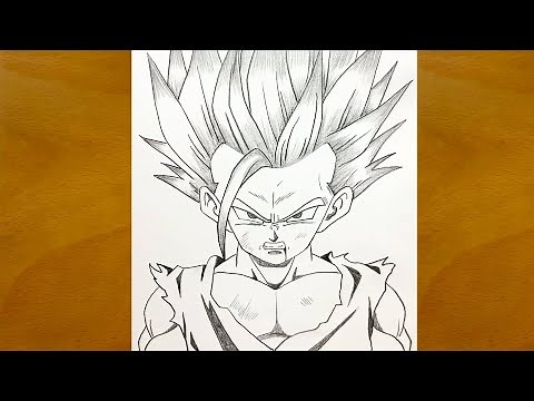 Anime Sketch | How to Draw Gohan SSJ2 Step by Step | Dragon Ball Z Super Saiyan 2