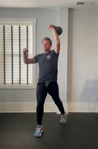 Kettlebell Split Squat Press