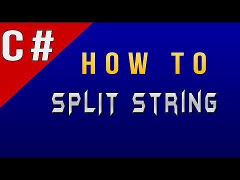 How to Split String in C#/CSharp