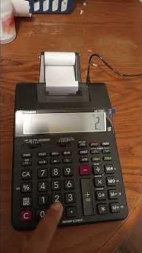 como sumar en calcular casio hr-170rc