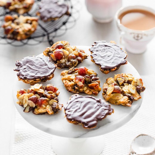 Almond Florentines - Wholesome Patisserie