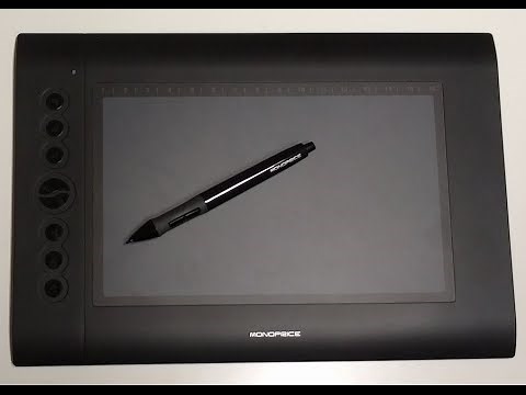 MONOPRICE GRAPHIC DRAWING TABLET 10x6.25 INCH UNBOXING, SETUP, AND REVIEW