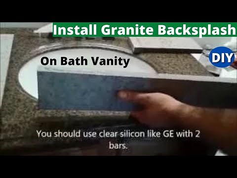 Step by Step How to Install Granite Backsplash and Sidesplash On Bath Vanity