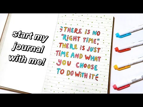 JOURNAL SET UP | starting my 23rd journal (journal with me!)