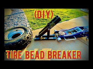 (DIY) Tire bead breaker Yamaha Blaster tire (easiest solution) tire change.