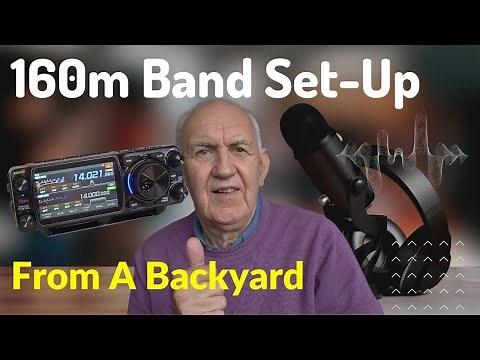 160m Band Ham Radio - Backyard Set up