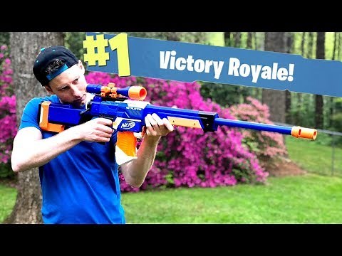 NERF Mod: Fortnite Battle Royale Bolt Sniper Nerf Gun Mod IN REAL LIFE With Aaron Esser