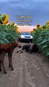 She needed my help the entire time #wholesome #animals