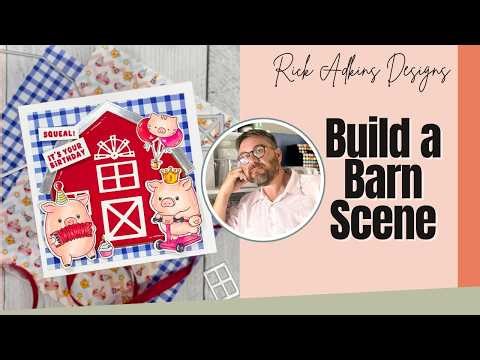 Farm Birthday Card Tutorial | Square Card Design with Stamps, Dies & Pattern Paper