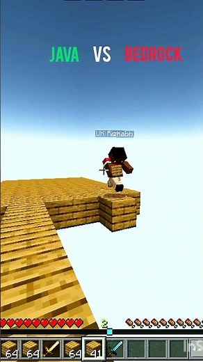 java edition vs BEDROCK edition #bedrock #java #minecraft #gaming #voicegaming #youtubeshorts