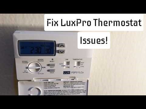 LUXPRO Thermostat Not Working: How to Fix