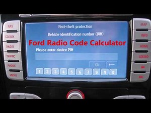Ford Radio Code Calcualtor For Unlocking Codes For Every Ford Card Radio Model