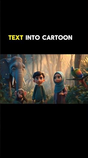 Text to Cartoon Video in 1 Click 😱 | Free AI Tools Beginner Friendly