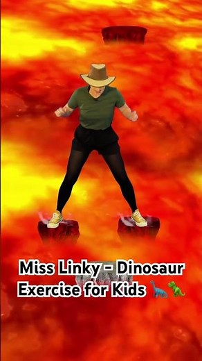 Check out the Dinosaur Exercise Video for Kids 2! 🦖🦕 #misslinky
