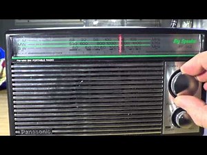 Shortwave radio tuning on Panasonic RF 562