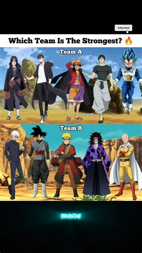 Which Team Will Win? 🔥 #anime #animeedit #goku #naruto #saitama #gojo #luffy #vegeta #itachi #edit