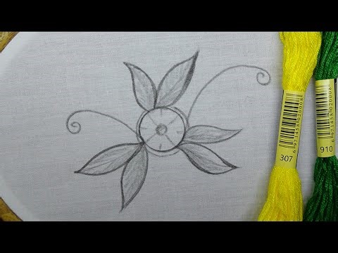 Very pretty and easy flower embroidery for beginners