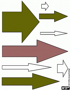 arrows coloring page, printable arrows