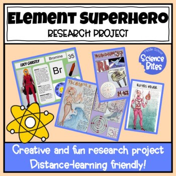 Periodic Table Project | Element Superhero Research (Grades 6–8)
