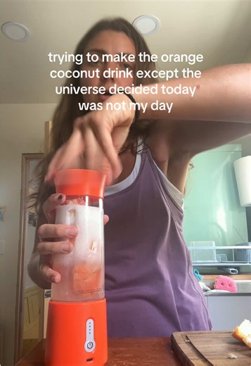 Orange Coconut Drink Attempt Fails