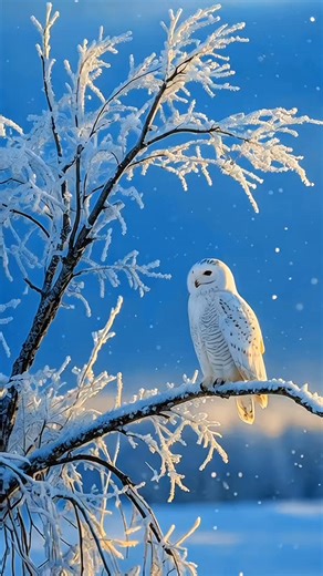 This Snowy Owl is just pure magic against the winter sky. Whether it’s sitting quiet on a branch covered in frost, or flying low over the snow with the sun blazing through its wings it looks like something out of a dream. Its white feathers blend right into the ice and snow, making it a true ghost of the tundra. ​It's a reminder of the raw, beautiful silence of the far north. ​#SnowyOwl #WinterWildlife #Tundra #NaturePhotography #BirdsOfPrey #SilentHunter #WinterMagic #baldeagle | WildScape