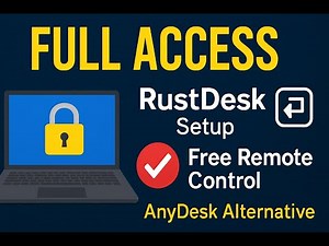 RustDesk Remote Access Full Access Setup | Free AnyDesk Alternative (Step by Step)