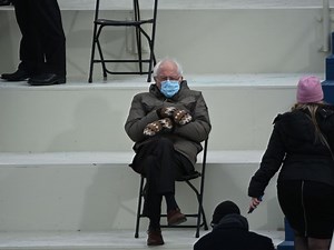 That 'Bernie Sits' Meme Has Just Gone To The Next Level