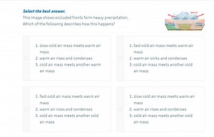 Select the best answer.This image shows occluded fronts form h... | Filo