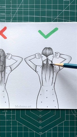 How to draw hair #shorts #craft #art #drawing #satisfying #hairstyle